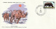 CONGO - 3 Env. FDC, WWF, Buffle, Rhinoceros, Okapi - 1978 - Médaillier Franklin N° 82-85 - FDC