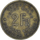 Monnaie, Congo Belge, 2 Francs, 1946 - 1945-1951: Regencia