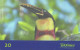 Brazil:Brasil:Used Phonecard, Telemar, 30 Credits, Bird Pterglossus Castanotis, 1999 - Pájaros Cantores (Passeri)