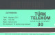 Turkey:Used Phonecard, Türk Telekom, 30 Units, Bird, 2001 - Passereaux