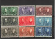 Belgique - COB 221/33 MNH** - 1925 - Série 75e Anniversaire - Cote 320 - Unused Stamps