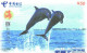 China:Used Phonecard, China Telecom, 50 Y, Jumping Dolphins - Delphine