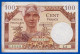 100 FRANCS BILLET DU TRÉSOR FRANÇAIS EMISSION POUR LES TERRITOIRES OCCUPES 1947 Z.3 N° 15089 Serbon63 - 1947 Trésor Français