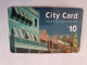 BERMUDA  $10,-  LOGIC   BERMUDA    CITY CARD / DIFFERENT BACKSIDE LOGO/ SHORT    /    PREPAID CARD  Fine USED  **14798** - Bermuda