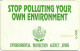 PAKMAP : WP07009 30 STOP POLLUTING YOUR ENVIRONMENT USED C4A147139 - Pakistán