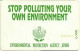 PAKMAP : WP07009 30 STOP POLLUTING YOUR ENVIRONMENT USED C4A147160 - Pakistan