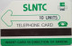 Sierra Leone 10 Units Green SLNTC - Sierra Leona