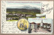 CPA SUISSE - BISCHOFSZELL - GRUSS AUS - TB CP Multivue En Dessins Illustrations Dont Grubplatz , Militaires Etc... 1900 - Bischofszell