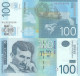 SERBIA 100 Dinara 2013 UNC, P-49 (Prefix BA) - Serbia