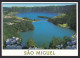 Portugal: Picture Postcard To Germany, 2010, 1 Stamp, Bus, Public Transport, Card: Sao Miguel (traces Of Use) - Storia Postale