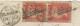 GB „159 / GLASGOW“ Scottish Duplex (6 THIN Bars With Same Length,  Time Code „8 L“, Datepart 18mm) On Superb Cover With - Covers & Documents