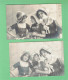 XB1044 JEUNE FILLE  FILLETTE , ENFANT, GIRL RARE SET 5 FAMOUS GRETE EN HANNI REINWALD & WALLY AS DUTCH GIRLS RPPC - Retratos