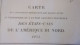 1825 Antique Maps United States BY JEAN ALEXANDRE BUCHON 15 X 25 Inches ADJONCTION PROGRESSIVE DES ETATS LOUISIANE FLORI - Geographical Maps