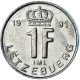 Monnaie, Luxembourg, Jean, Franc, 1991, SUP, Nickel Plaqué Acier, KM:63 - Luxembourg