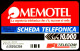 G 614 A C&C 2664 A SCHEDA TELEFONICA USATA MEMOTEL VARIANTE ALFANUMERICA 2^A QUALITA' PICCOLA PIEGA - [3] Erreurs & Variétées