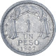 Monnaie, Chili, Peso, 1957, TTB, Aluminium, KM:179a - Chili