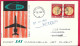 NORGE - FIRST CARAVELLE FLIGHT - SAS - FROM OSLO TO STUTTGART *20.7.59* ON OFFICIAL COVER - Lettres & Documents