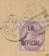 GB 27.4.1898, Large ON HER MAJESTY’S SERVICE Cover (folded Vertically In The Middle, Backside Opening Faults) Franked W - Brieven En Documenten