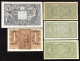 10 Lire Italia Giove 1944 + 3 Pz 1 Lira Serie Completa Italia Laureata + 1 Lira 1939 Impero Lotto 4718 - Italië – 10 Lire