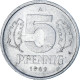 Monnaie, République Démocratique Allemande, 5 Pfennig, 1989, Berlin, TTB - 5 Pfennig