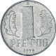 Monnaie, République Démocratique Allemande, Pfennig, 1975, Berlin, TTB - 1 Pfennig