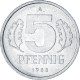 Monnaie, République Démocratique Allemande, 5 Pfennig, 1988, Berlin, TTB - 5 Pfennig