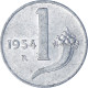 Monnaie, Italie, Lira, 1954, Rome, TB+, Aluminium, KM:91 - 1 Lira