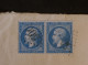 BY11 FRANCE  BELLE  LETTRE 1863    PARIS + PAIRE DE   N°22+AFF. INTERESSANT ++ - 1862 Napoléon III