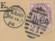 GB 1898, Large ON HER MAJESTY’S SERVICE Cover (folded Vertically In The Middle, Two Tears Above „TY’S SER“, Backside - Brieven En Documenten