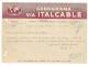 Portugal Télégramme Câble Cabograma Italcable Italie Italia 1953 Grève Trains France Telegram Cable Italy Train Strike - Storia Postale