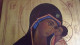 Delcampe - TRES BELLE ICONE VIERGE A L ENFANT FEUILLE D OR SUR BOIS ICONA RELIGIOSA FOGLIA ORO  27 / 40 CM - Religious Art