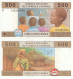 EQUATORIAL GUINEA (CAS) 500 Francs 2002 UNC, P-506F - Equatoriaal-Guinea