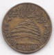 Etat Du Grand Liban, 5 Piastres 1940 , En Bronze, KM# 5 -  Lec# 31 - Lebanon