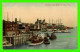 ST JOHN, NEW BRUNSWICK - HARBOUR FROM WEST - ANIMATED WITH BOATS - THE VALENTINE & SONS - - St. John