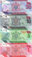 Trinidad & Tobado Set 1, 5, 10 I 20 Dollars 2020 (2021) UNC Polymer - Trinidad Y Tobago