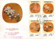 Taiwan Formosa Republic Of China FDC Art Drawings Paintings Flowers Wildlife Nature Environment - 8$,5$,2$ And 1$ Stamps - FDC