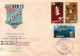 1963 Taiwan Formosa Republic Of China FDC Anniversary International Asian-Oceanic Postal Union - 6$,2$ And 0.80$ Stamps - FDC