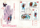 Taiwan Formosa Republic Of China FDC Art Paintings Drawings Traditional Costumes Kids Playing - 8$,5$,4$ And 1$ Stamps - FDC