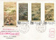 Taiwan Formosa Republic Of China FDC Art Paintings Drawings Landscape Town Mountain Fog - 5$,2.50$ And 1$ Stamps - FDC