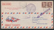 1952, KLM, First Flight Cover, Kobenhavn-Santiago De Chili, Feeder Mail - Aéreo