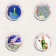 140 X THE LITTLE PRINCE BADGE BUTTON PIN SET (1inch/25mm Diameter) - Pins