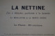 RARE,ancienne Affiche Publicitaire , La Nettine,eau à Détacher à La Lavande,250 Mm/190 Mm. - Plakate