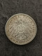 2 MARK ARGENT 1906 BADE FRIEDRICH I NOCES D'OR ALLEMAGNE / ZWEI GERMANY SILVER - 2, 3 & 5 Mark Argent