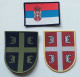 Serbia - Original Patches Flag And Coat Of Arms , Abzeichen , Parche , Ecusson -  Armed Forces Patch - Ecussons Tissu
