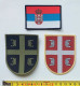 Serbia - Original Patches Flag And Coat Of Arms , Abzeichen , Parche , Ecusson -  Armed Forces Patch - Ecussons Tissu