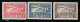 GRECE - Poste Aérienne N°5/7 * (1933) Zeppelin - Unused Stamps