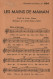 Partition "Chantons En Choeur" N° 164: Les Mains De Maman, Musique Abbé David Julien - Format CPA - Scores & Partitions