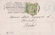 CARTE POSTALA FRANCATA Cu 10 BANI "TAXA DE PLATA" - CIRCULATA în 1903 : GOLESTI / GARA - BERLAD - RRR ! (am235) - Postmark Collection