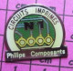 313c Pin's Pins / Beau Et Rare / THEME INFORMATIQUE / CIRCUITS IMPRIMES PHILIPS COMPOSANTS - Informática