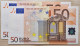 Euronotes FREE SHIPPING 50 Euro 2002 UNC < X >< R036 > Germany - Trichet - 50 Euro